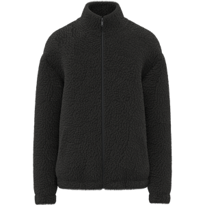 Unisex Sherpa Dropped Shoulders Full Zip Sweatshirt, miniatyr 1